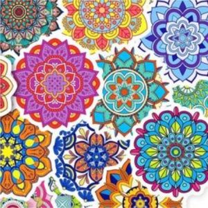 New Colorful Mandala Stickers Set of 20 FREE with any closet purchase!